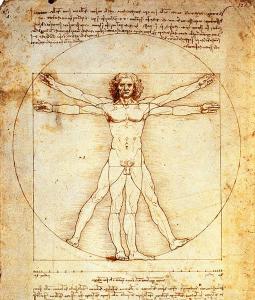 O Homem Vitruviano de Leonardo da Vinci